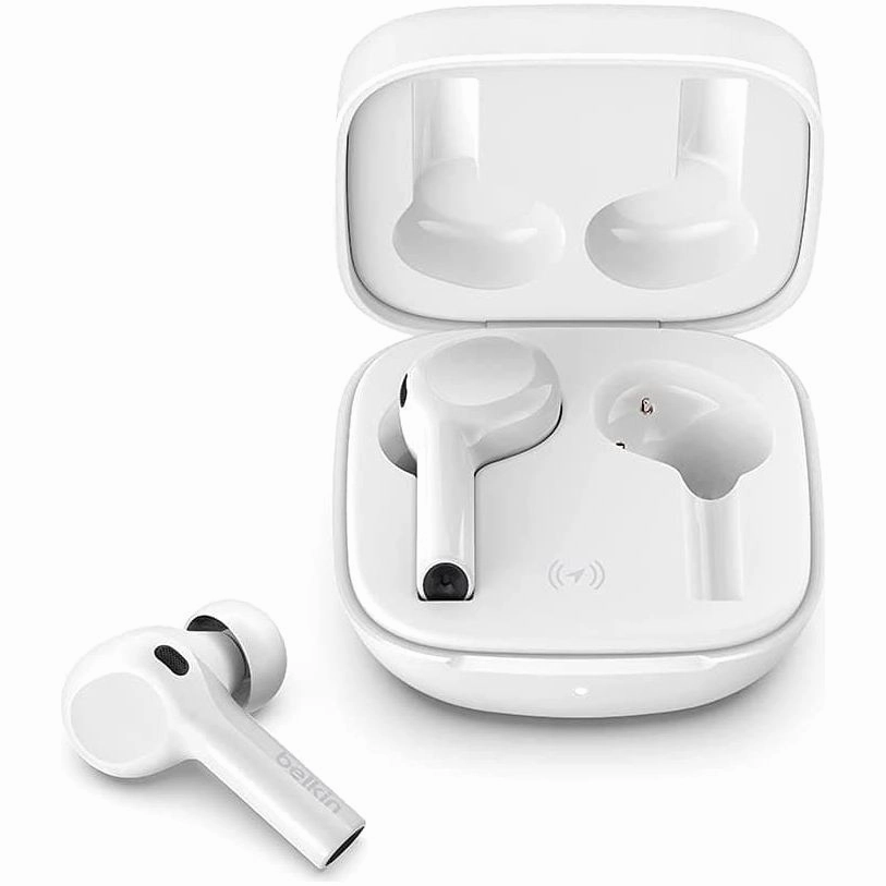 Belkin Wireless Bluetooth Earphones, SOUNDFORM Freedom True Wireless Earbuds with Wireless Charging Case IPX5 Certified Sweat and Water Resistant with Deep Bass for iPhones and Androids - White home and kitchen gadgets, smart home electronics, kitchen tech