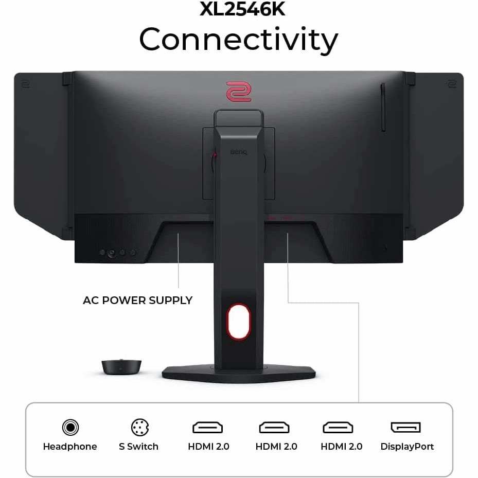 BenQ ZOWIE XL2546K 24.5 inch 240Hz Gaming Monitor | 1080P | DyAc  | Smaller Base | Flexible height & tilt adjustment | XL Setting to Share | Customizable Quick Menu | S-Switch | Shield