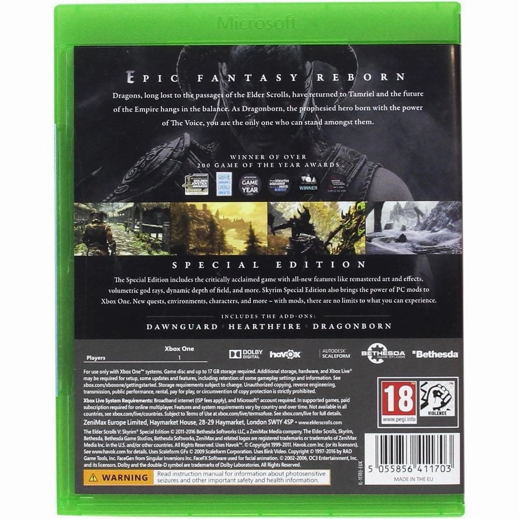 Bethesda Elder Scrolls V: Skyrim Special Edition (Xbox One)