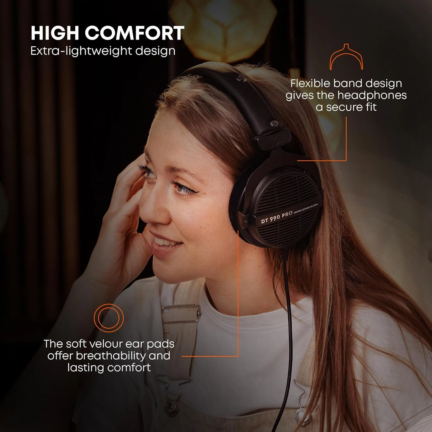 Beyerdynamic DT990 PRO Open Dynamic Studio 250 Ohm Headphones