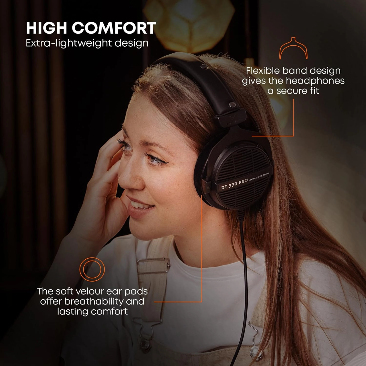 Beyerdynamic DT990 PRO Open Dynamic Studio 250 Ohm Headphones