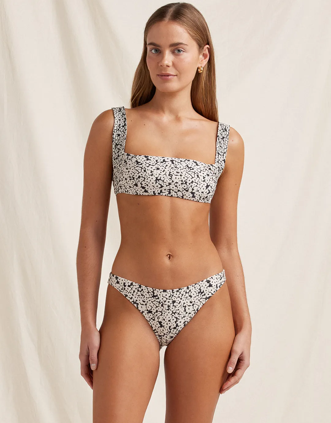 Bisou Vacances Crop Bikini Top - Ditsy Floral