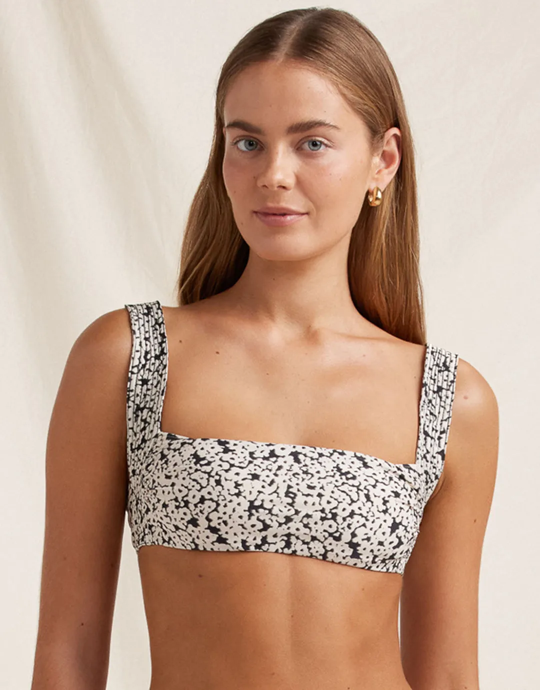 Bisou Vacances Crop Bikini Top - Ditsy Floral