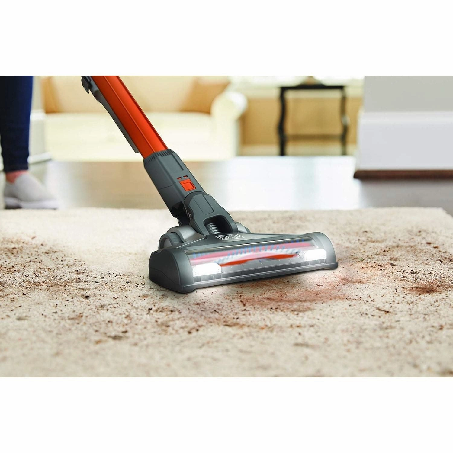 BLACK   DECKER BHFEV182C-GB, 18V 2.0Ah PowerSeries Floor Extension Stick Vac, Grey, 650 milliliters