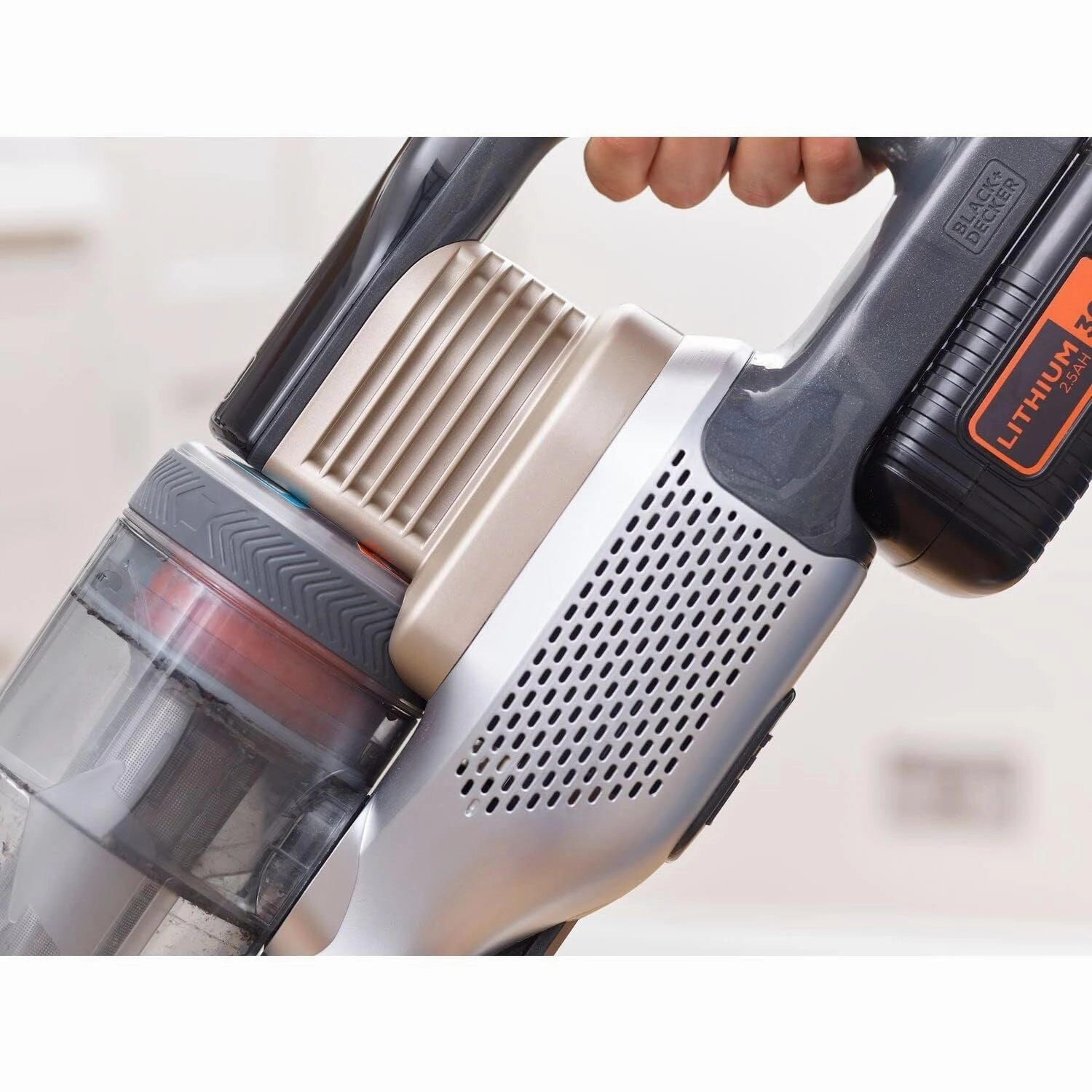 Black Decker BHFEV36B2D-GB Powerseries Extreme Cordless Vacuum Cleaner - Champagne Gold/Grey