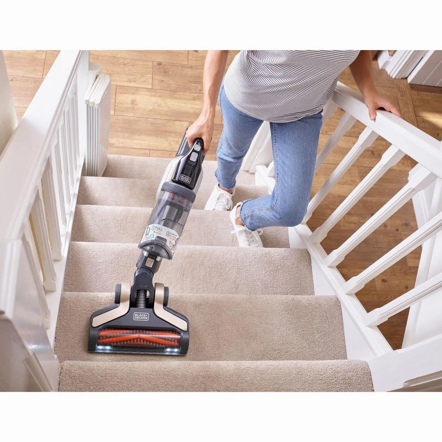 Black Decker BHFEV36B2D-GB Powerseries Extreme Cordless Vacuum Cleaner - Champagne Gold/Grey