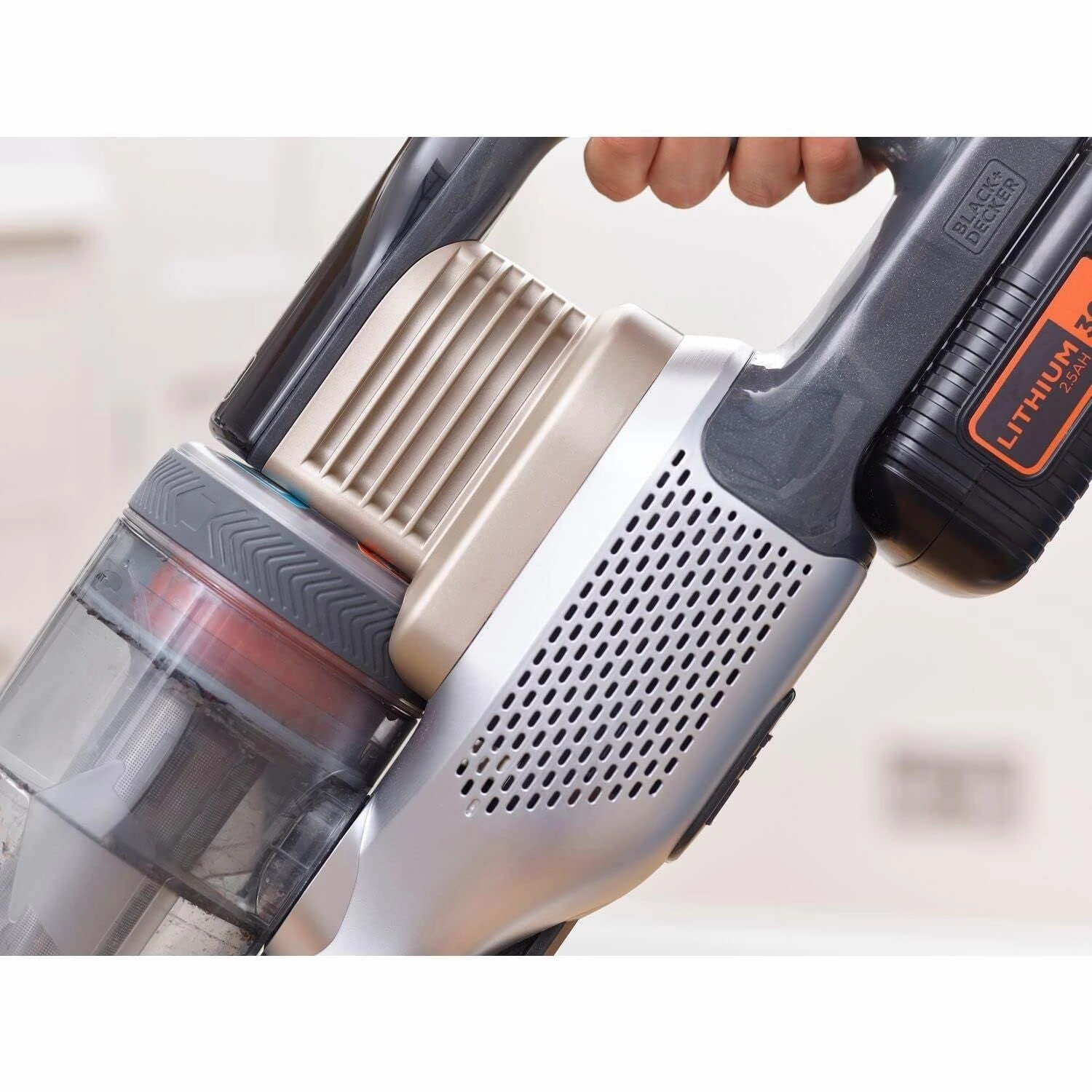 Black Decker BHFEV36B2D-GB Powerseries Extreme Cordless Vacuum Cleaner - Champagne Gold/Grey
