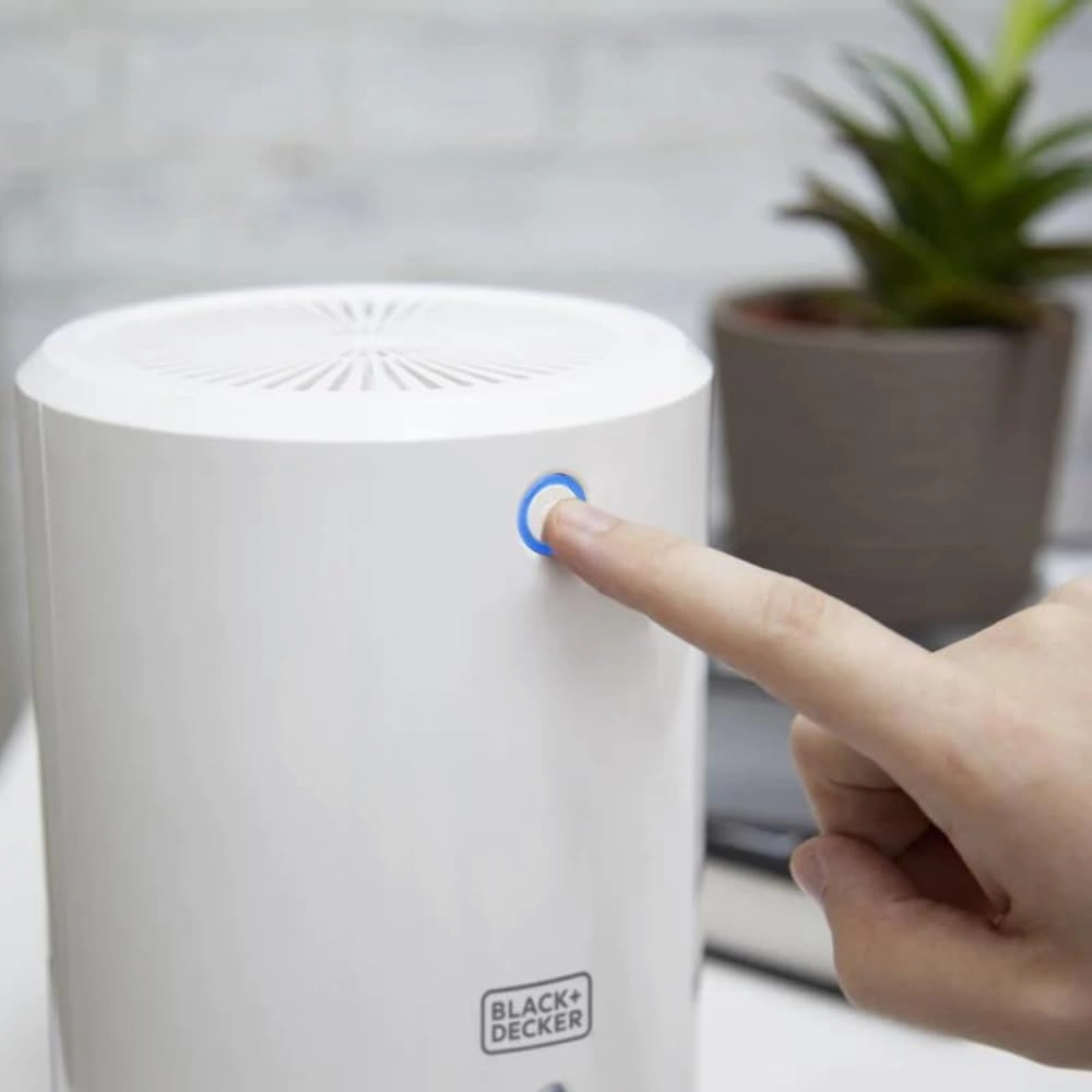 BLACK DECKER BXEH60001GB Portable Mini Dehumidifier - 900ml, White