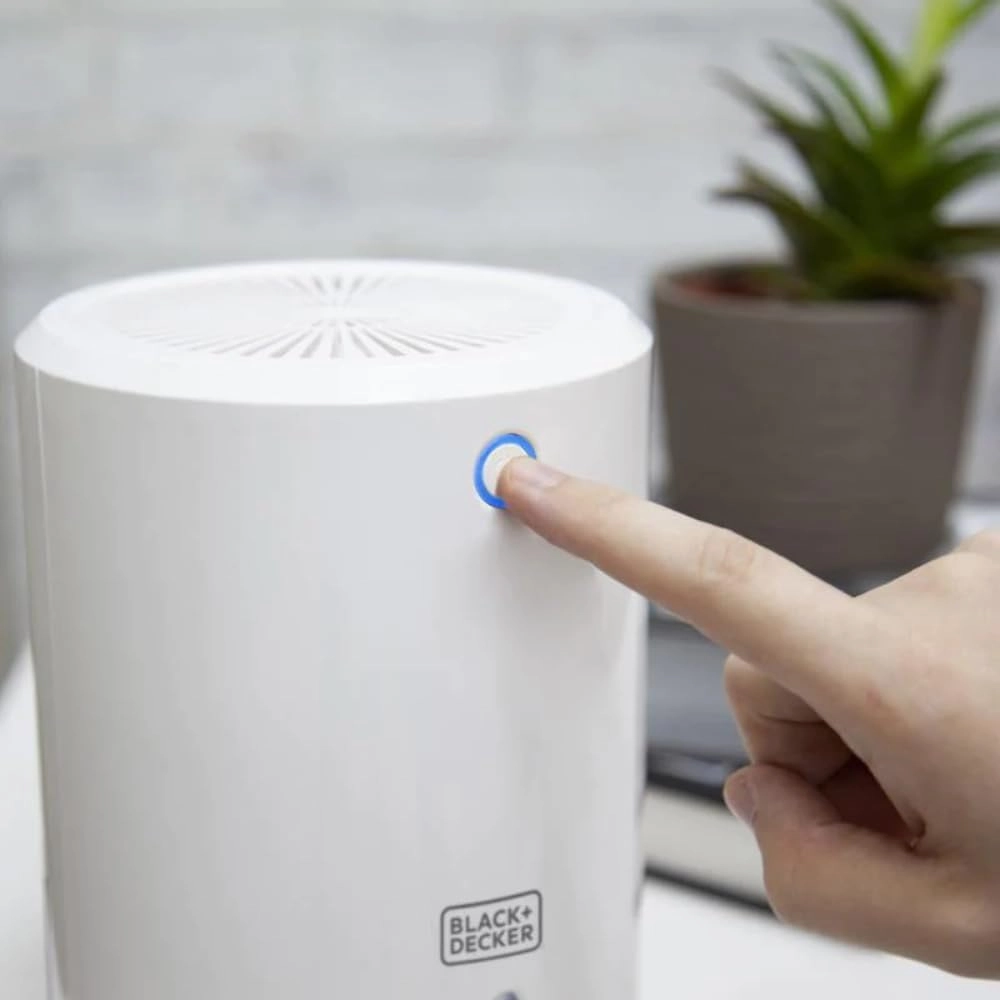 BLACK DECKER BXEH60001GB Portable Mini Dehumidifier - 900ml, White