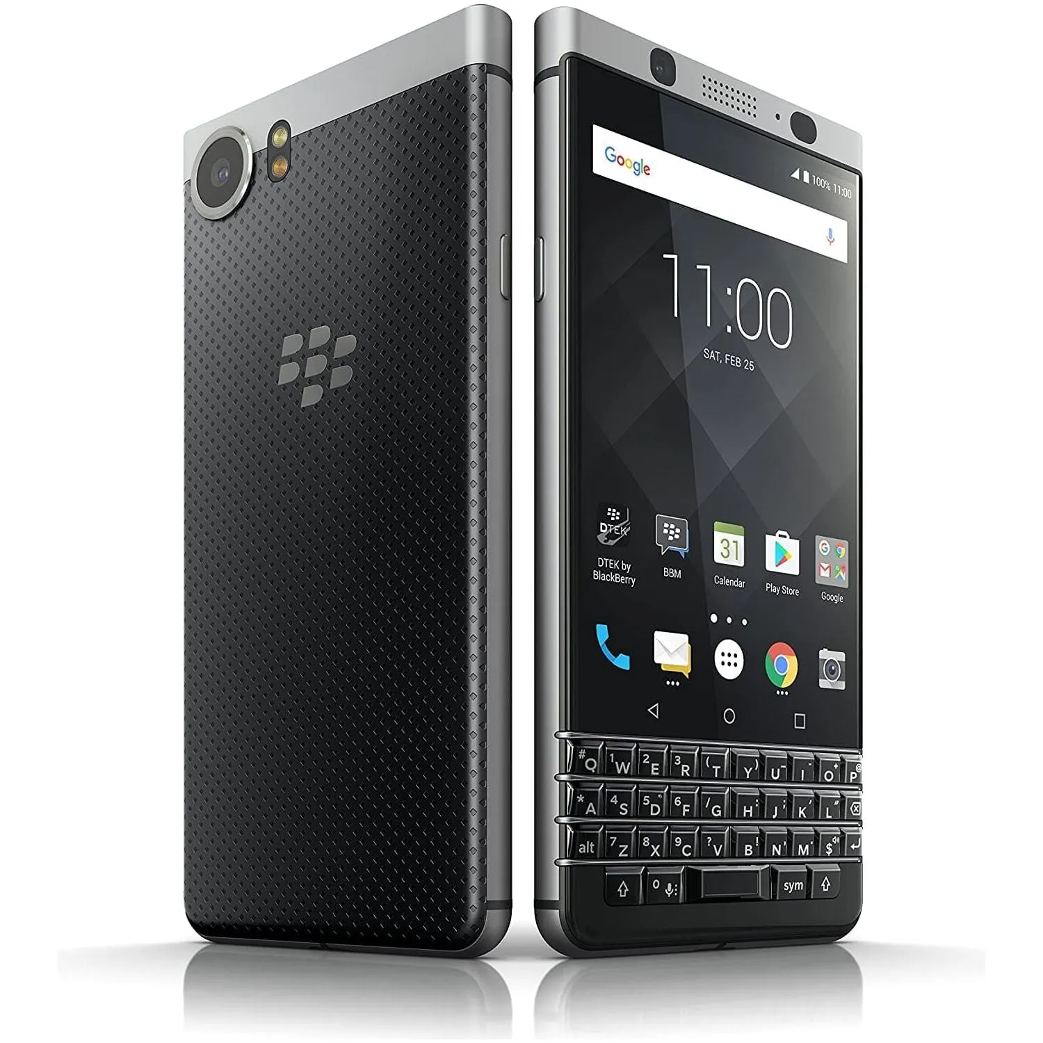 BlackBerry KEYone 32GB 3GB RAM,  Smartphone, Silver - Unlocked