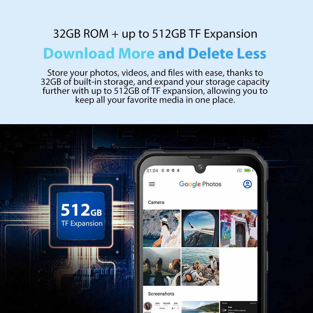 Blackview BV5300 PRO 6.1in 4G 4GB RAM, 64GB Storage Rugged Waterproof Phones - Black - Unlocked