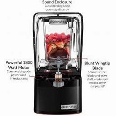 Blendtec 1800W Blender, Made In USA Heavy Duty Mixer with Touch Interface & 11 Speed Slider   Pulse, Sound Enclosure, Preprogrammed Cycles for Smoothie Maker, Ice Crush & More- Black Professional 800