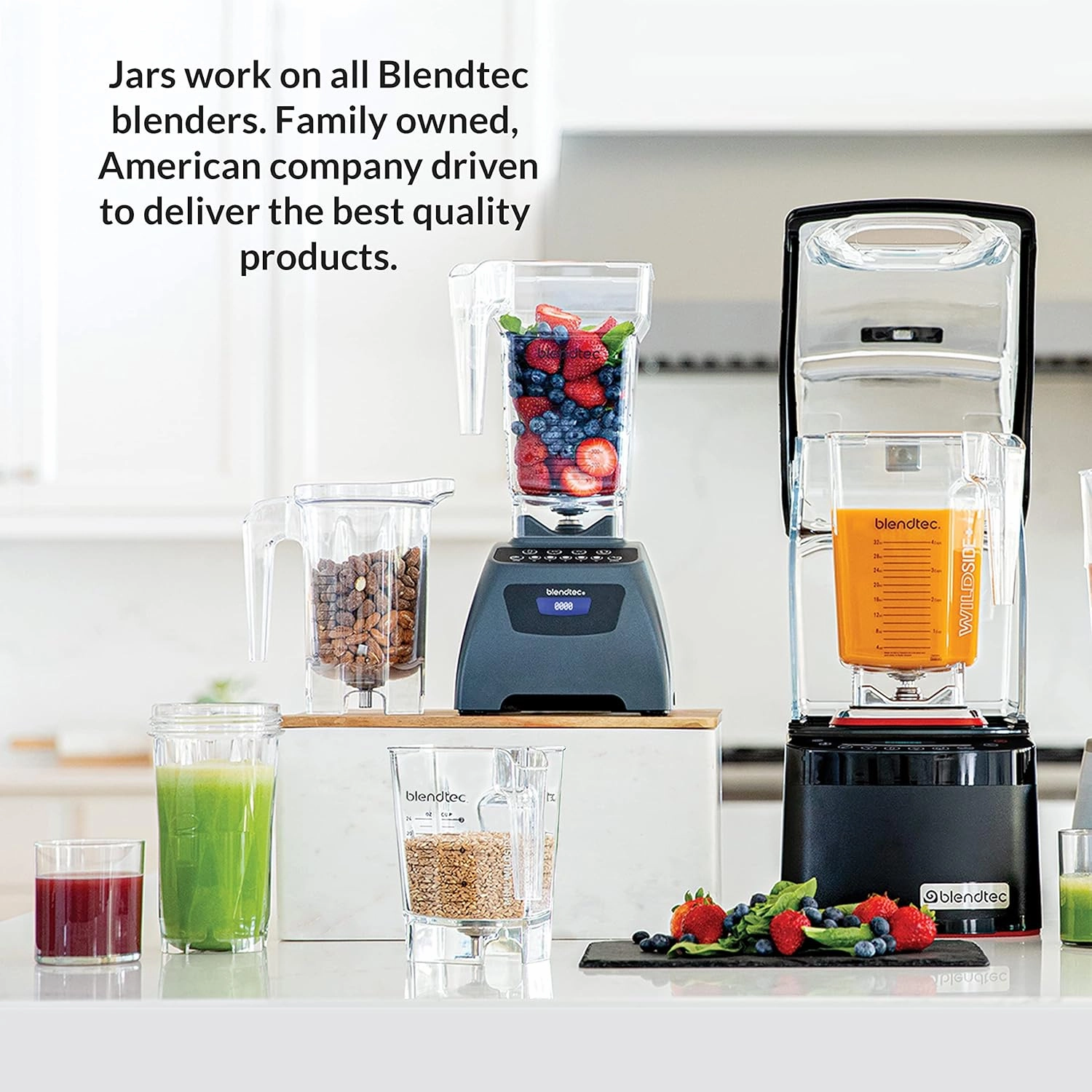 Blendtec Designer 725 Blender - Gunmetal, Stainless Steel Blade, Ice Crushing, Soup Blend, Strong Blender Jar, Smoothie Bottle (Made in USA)