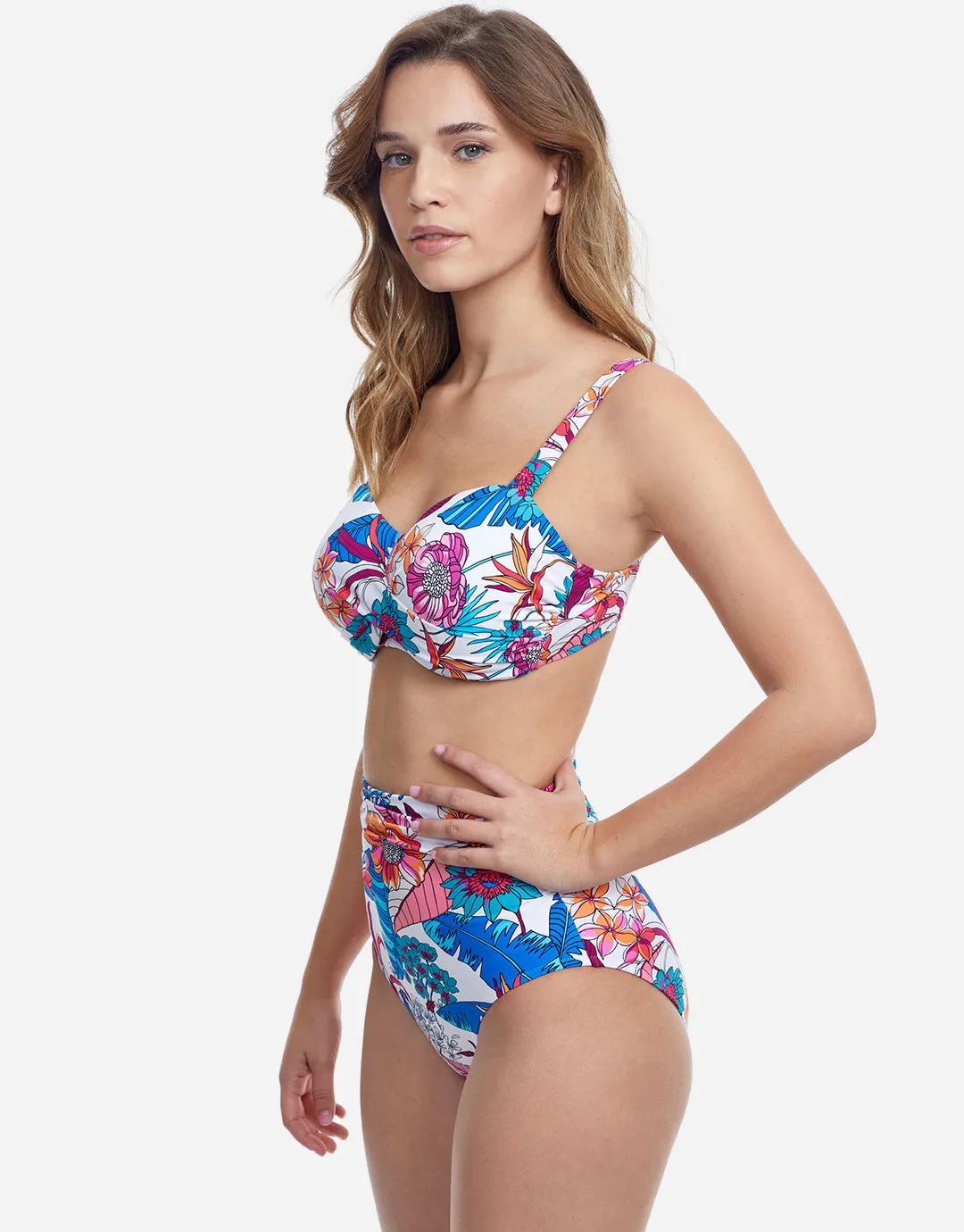 Bohemian Gypsy D Cup Bikini Top - White