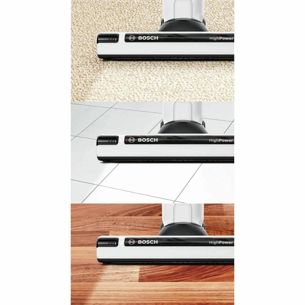 Bosch Athlet Serie 6 BCH86HYGGB ProHygienic 28V Cordless Vacuum Cleaner, 60 Minutes runtime-White, 0.9 liters, 81 Decibeles