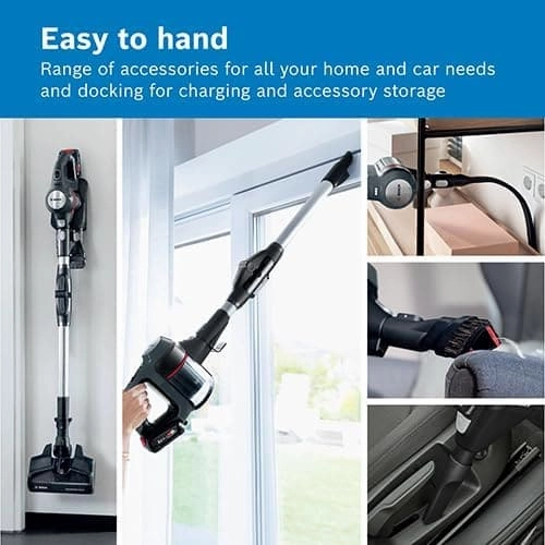 Bosch Unlimited 7 BCS711GB MultiUse Lightweight Cordless Vacuum Cleaner with Auto Detect, Flex Tube and Accessories, 1 Battery 40 minutes runtime - Anthracite