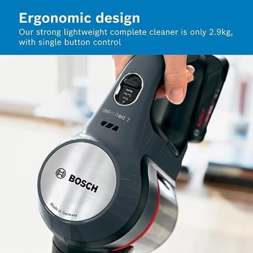 Bosch Unlimited 7 BCS711GB MultiUse Lightweight Cordless Vacuum Cleaner with Auto Detect, Flex Tube and Accessories, 1 Battery 40 minutes runtime - Anthracite
