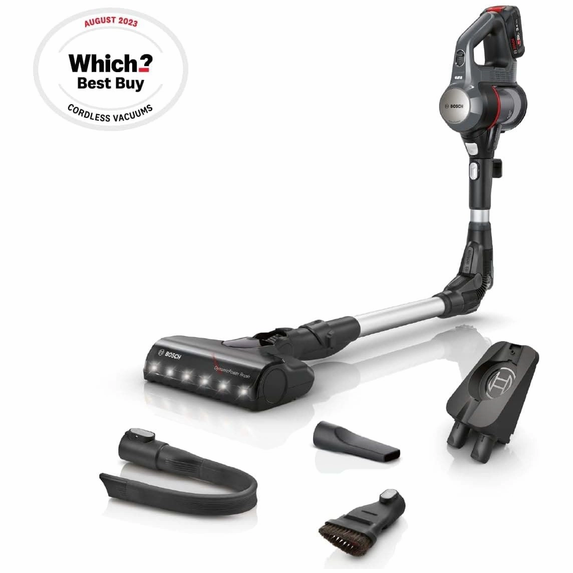 Bosch Unlimited 7 BCS711GB MultiUse Lightweight Cordless Vacuum Cleaner with Auto Detect, Flex Tube and Accessories, 1 Battery 40 minutes runtime - Anthracite