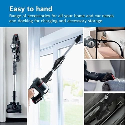 Bosch Unlimited 7 BCS711GB MultiUse Lightweight Cordless Vacuum Cleaner with Auto Detect, Flex Tube and Accessories, 1 Battery 40 minutes runtime - Anthracite