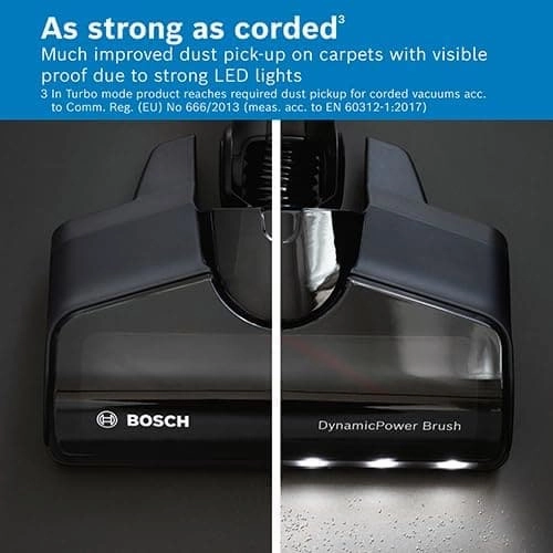 Bosch Unlimited 7 BCS712GB MultiUse Lightweight Cordless Vacuum Cleaner with Auto Detect, Flex Tube, 2 Batteries, 80 minutes continuous runtime - White