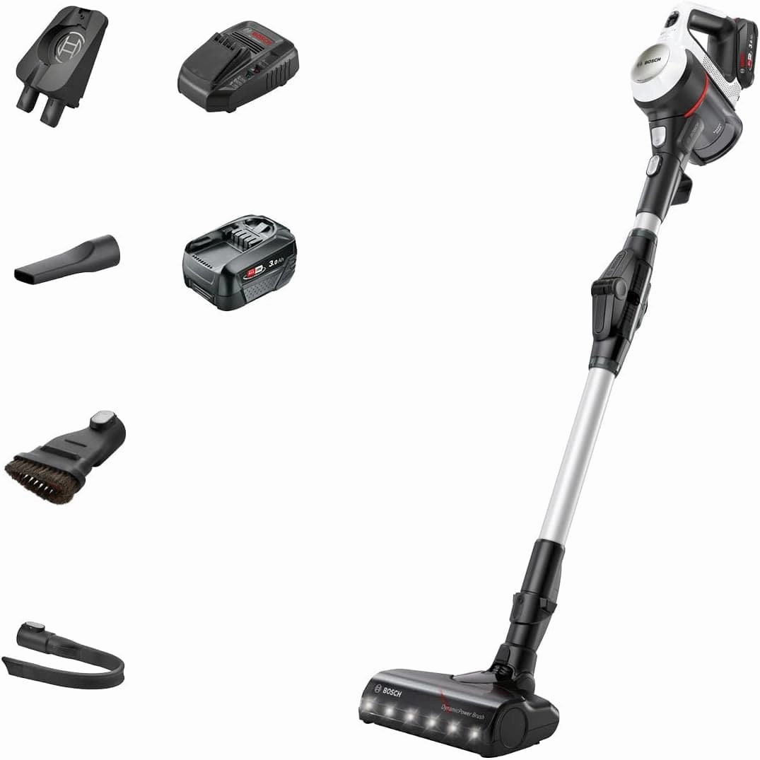 Bosch Unlimited 7 BCS712GB MultiUse Lightweight Cordless Vacuum Cleaner with Auto Detect, Flex Tube, 2 Batteries, 80 minutes continuous runtime - White phone accessories, mobile phone cases, best charging cable