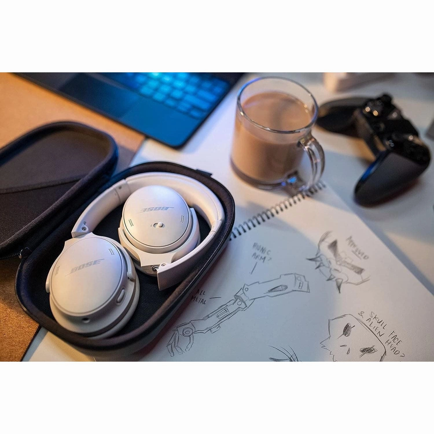 Bose QuietComfort 45 Over-Ear Wireless Headphones - White