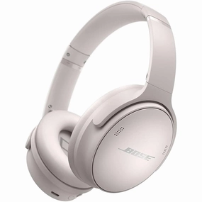 Bose QuietComfort 45 Over-Ear Wireless Headphones - White bluetooth headphones, cheap wireless headphones, headphones with mic