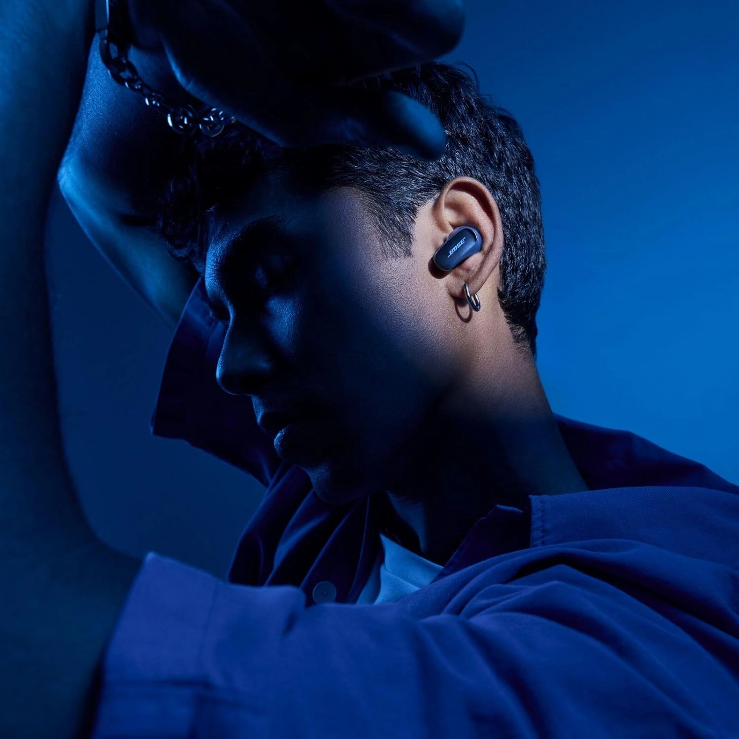 Bose QuietComfort Ultra Wireless Earbuds  Bluetooth Noise Cancelling with Spatial Audio, World-Class Noise Cancellation, Lunar Blue (Limited Edition)