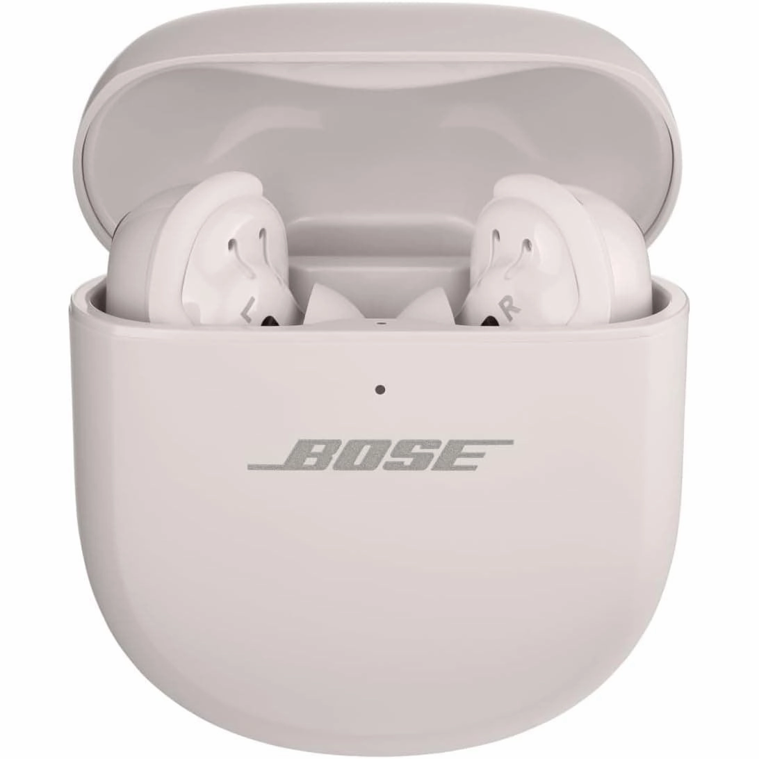 Bose QuietComfort Ultra Wireless Noise Cancelling Earbuds, Bluetooth Noise Cancelling Earbuds with Spatial Audio and World-Class Noise Cancellation, White Smoke