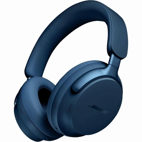 Bose QuietComfort Ultra Wireless Noise Cancelling Headphones - Spatial Audio, Mic, 24-Hour Battery, Lunar Blue (Limited Edition) earbuds and headphones, true wireless earbuds, noise cancelling earbuds