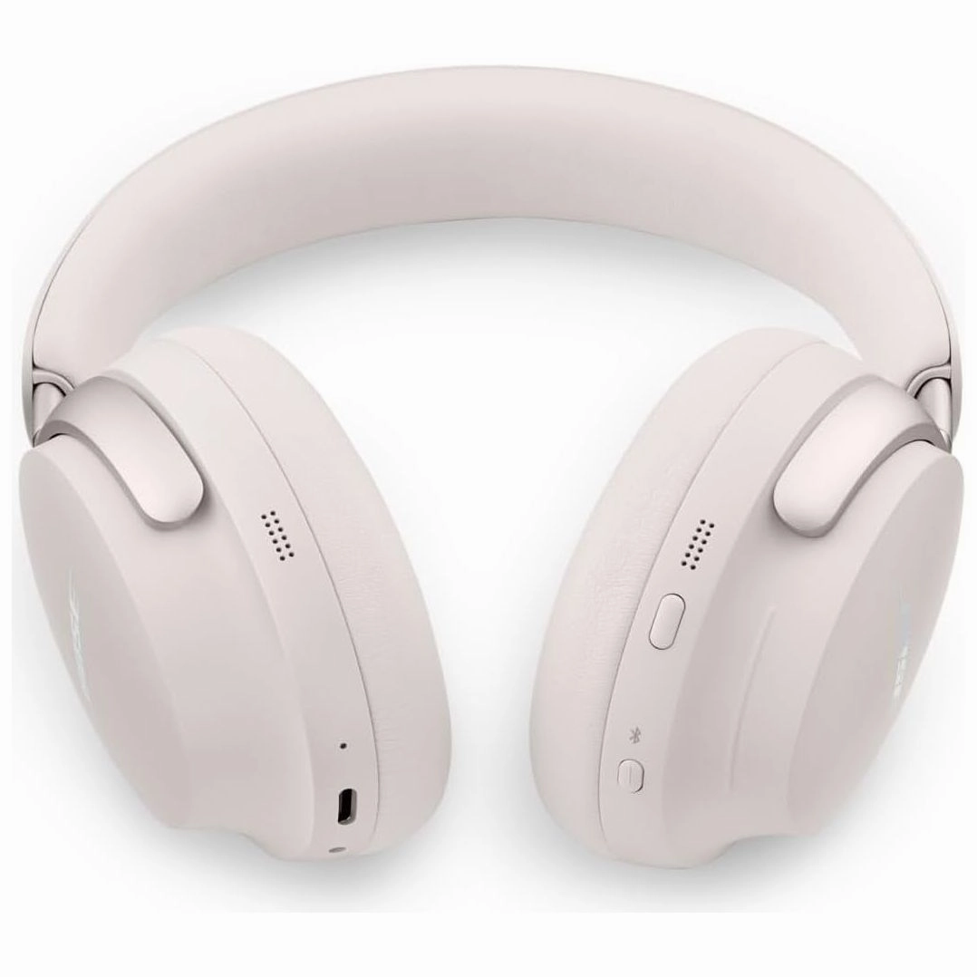 Bose QuietComfort Ultra Wireless Noise Cancelling Headphones with Mic, Spatial Audio, 24-Hour Battery - White Smoke
