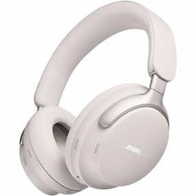 Bose QuietComfort Ultra Wireless Noise Cancelling Headphones with Mic, Spatial Audio, 24-Hour Battery - White Smoke earbuds and headphones, true wireless earbuds, noise cancelling earbuds