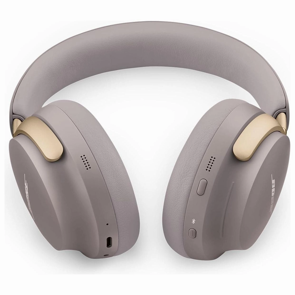 Bose QuietComfort Ultra Wireless Noise Cancelling Headphones with Spatial Audio, 24-Hour Battery, Mic - Sandstone (Limited Edition)