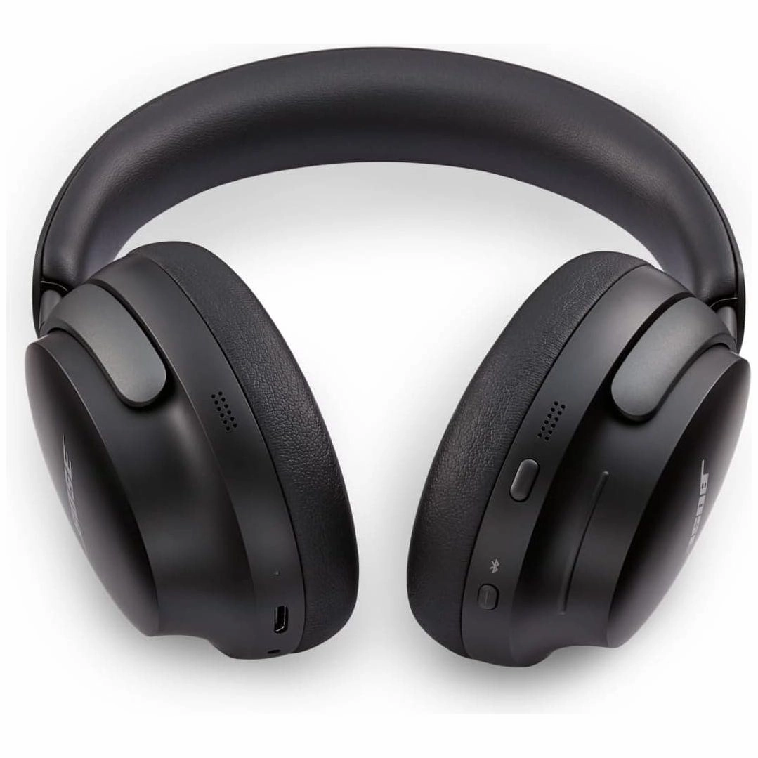 Bose QuietComfort Ultra Wireless Noise Cancelling Headphones with Spatial Audio, Over-the-Ear Headphones with Mic, Up to 24 Hours of Battery Life, Black