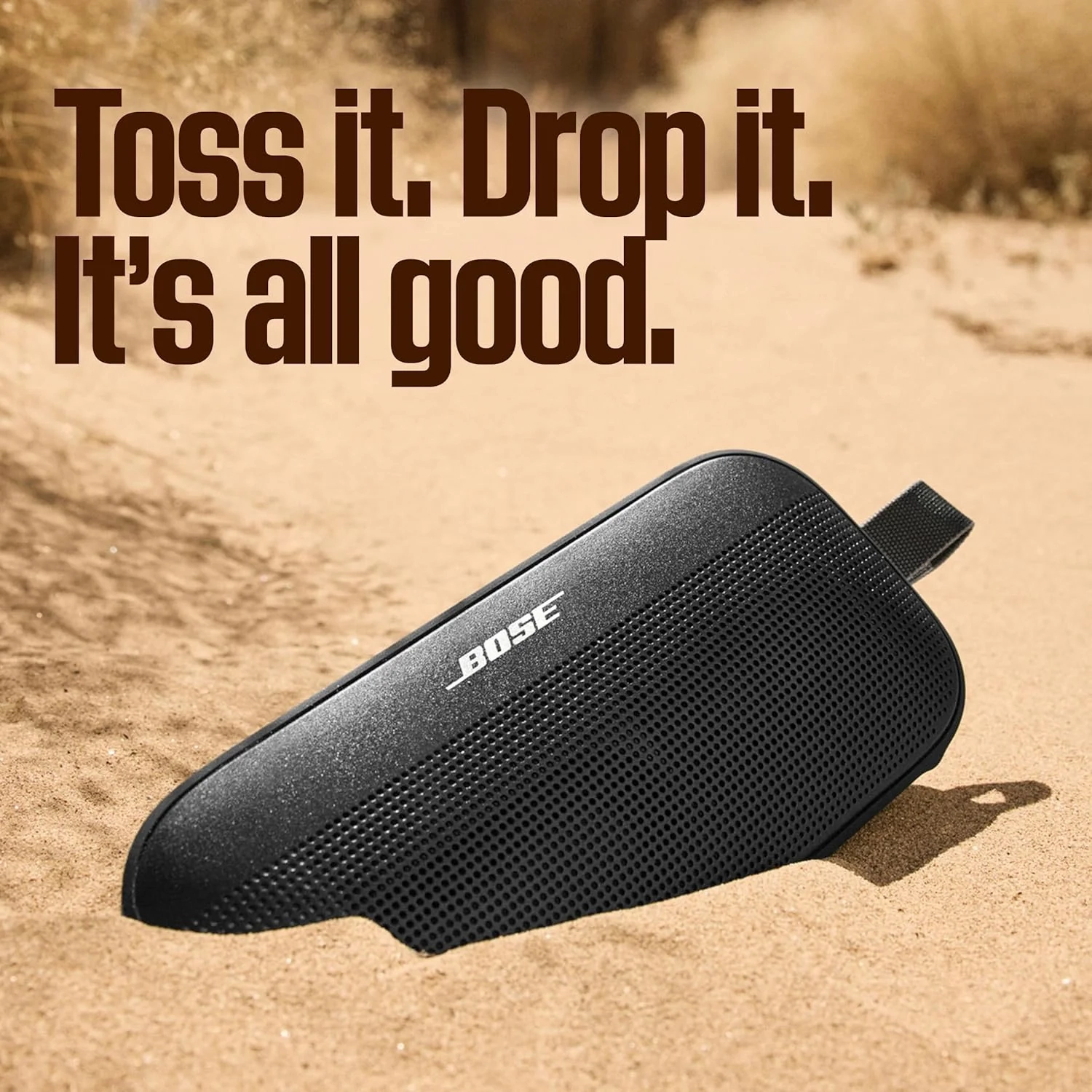 Bose SoundLink Flex (2nd Gen) Portable Bluetooth Speaker  Hi-Fi Audio, 12H Battery, Waterproof & Dustproof  Black