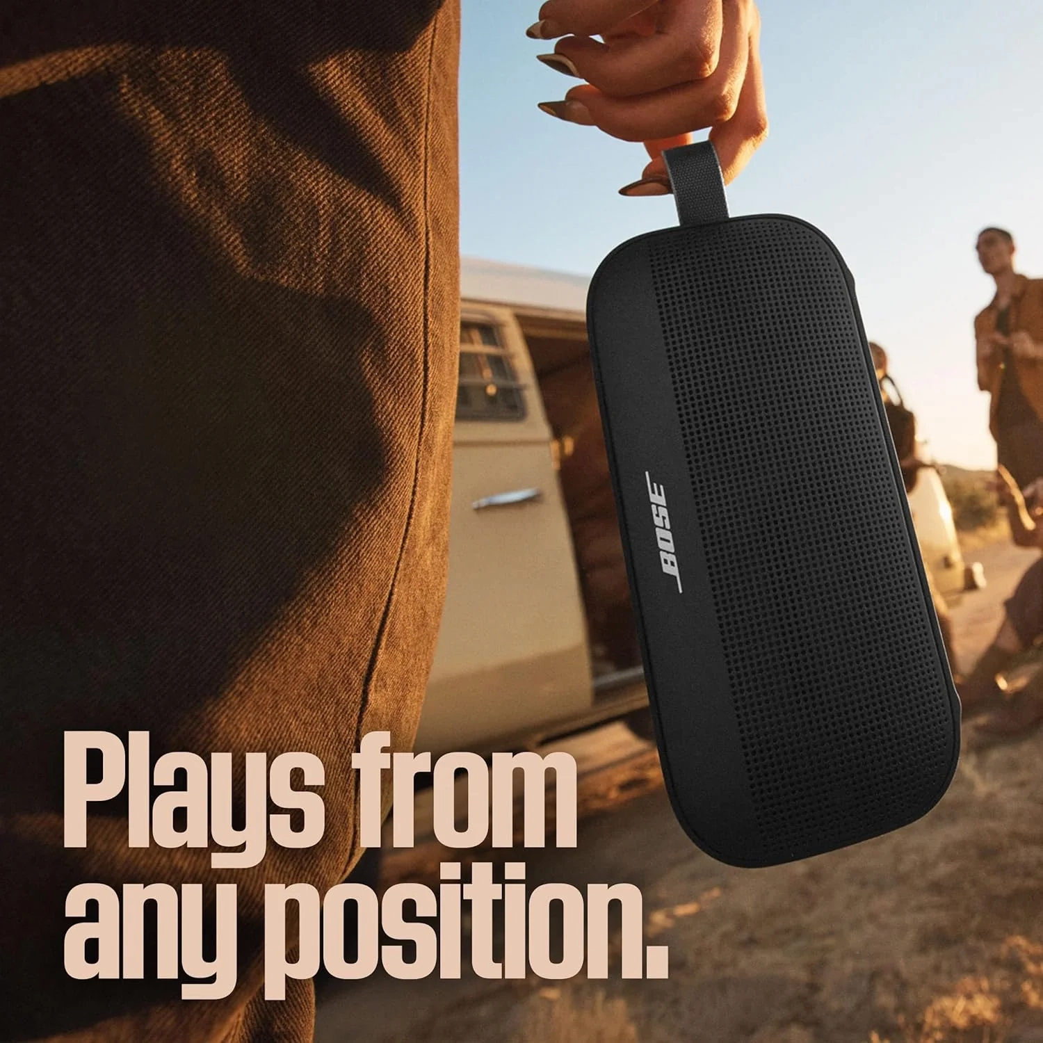 Bose SoundLink Flex (2nd Gen) Portable Bluetooth Speaker  Hi-Fi Audio, 12H Battery, Waterproof & Dustproof  Black