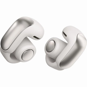 Bose Ultra Open Earbuds with Immersive Audio, Open Ear Wireless Clip on Earbuds for Comfort, Up to 48 Hours of Battery Life - White Smoke earbuds and headphones, true wireless earbuds, noise cancelling earbuds
