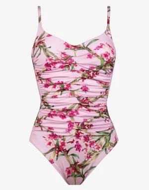 Botanique Ruched Underwired Swimsuit - Tangy Pink