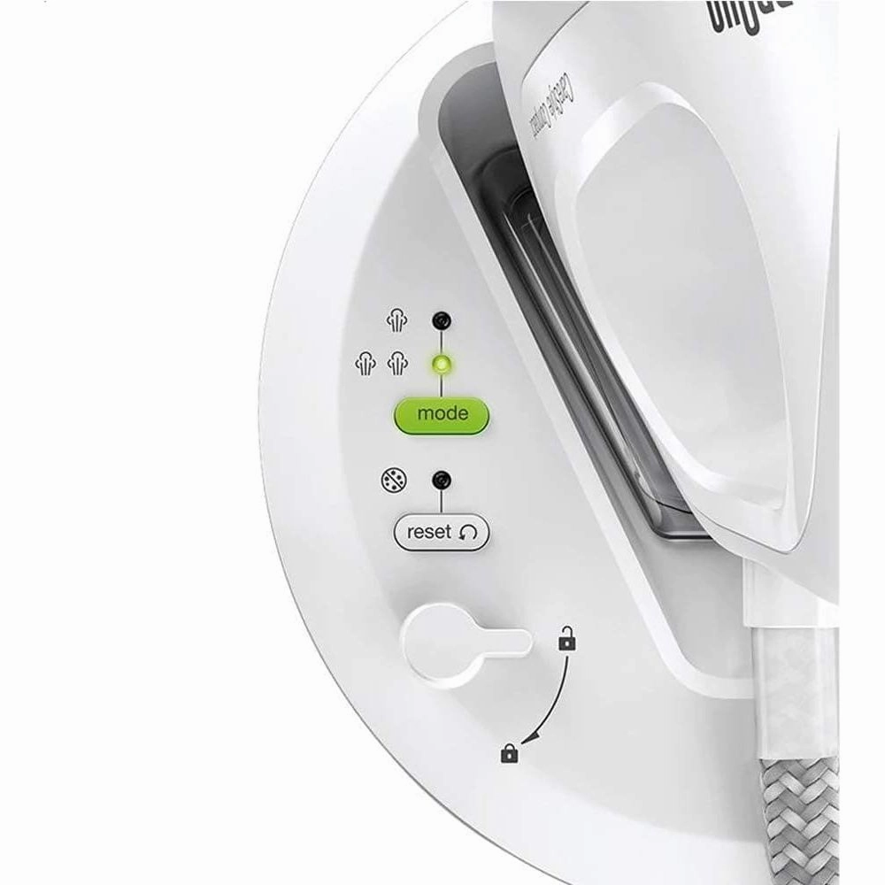 BRAUN CareStyle Compact IS 2044 Ironing Center - 2200 W - 1.3L Water Tank Capacity - Curved 3D Sole White & Violet