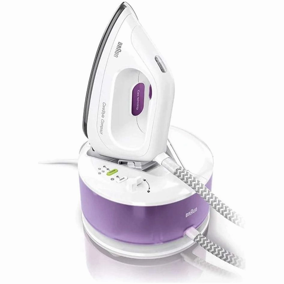 BRAUN CareStyle Compact IS 2044 Ironing Center - 2200 W - 1.3L Water Tank Capacity - Curved 3D Sole White & Violet phone accessories, mobile phone cases, best charging cable