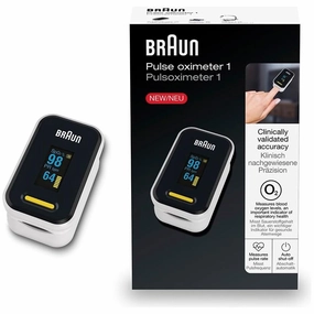 Braun Pulse Oximeter 1 C Accurate Blood Oxygen Finger Monitor, Clinically Validated, Easy-to-Use, Ideal for COPD, Pneumonia & Sleep Apnea C YK-81CEU retro game consoles, buy sega console, retro gaming accessories