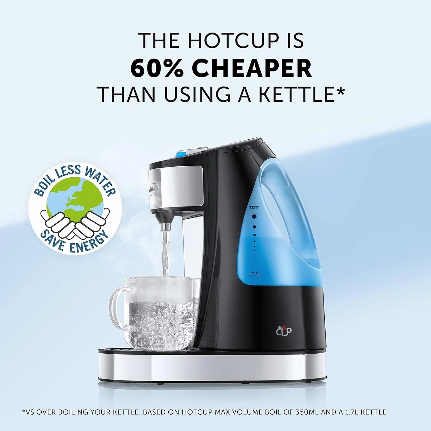Breville - VKJ142 Hot Cup Water 1.5L Fast Boil- Dispenser - Black