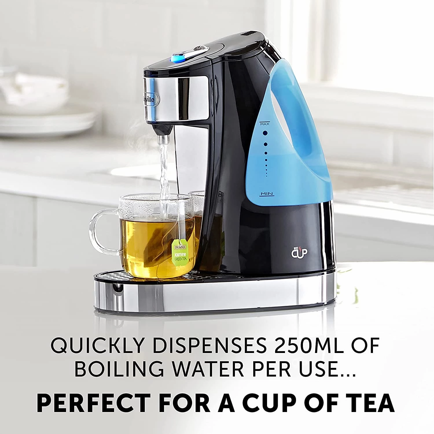 Breville - VKJ142 Hot Cup Water 1.5L Fast Boil- Dispenser - Black