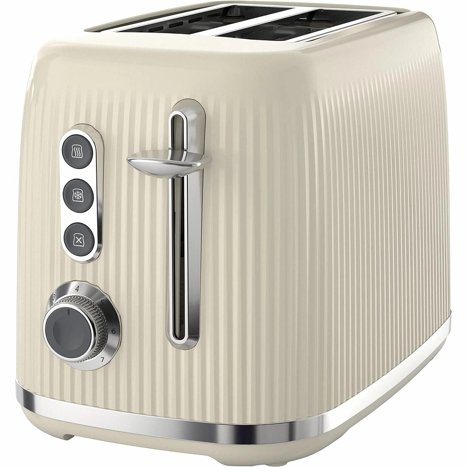 Breville Bold Vanilla Cream 2-Slice Toaster with High-Lift and Wide Slots | Cream and Silver Chrome xbox console, buy xbox series x, xbox accessories online