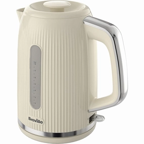 Breville Bold Vanilla Cream Electric Kettle | 1.7L | 3kW Fast Boil | Cream & Silver Chrome xbox console, buy xbox series x, xbox accessories online