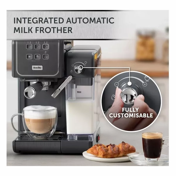 BREVILLE One-Touch CoffeeHouse II VCF146 Coffee Machine - Grey