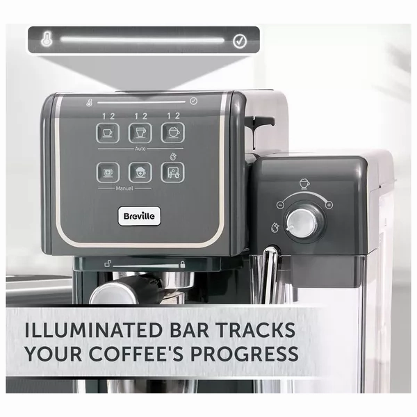 BREVILLE One-Touch CoffeeHouse II VCF146 Coffee Machine - Grey