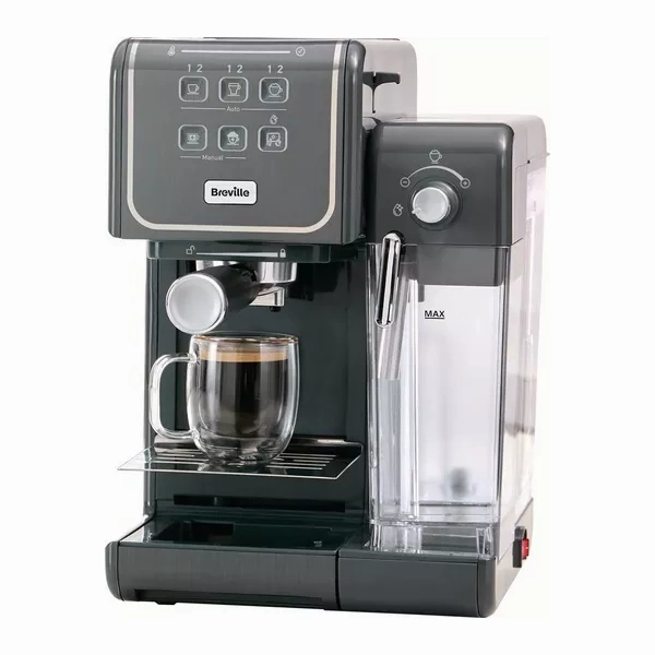 BREVILLE One-Touch CoffeeHouse II VCF146 Coffee Machine - Grey