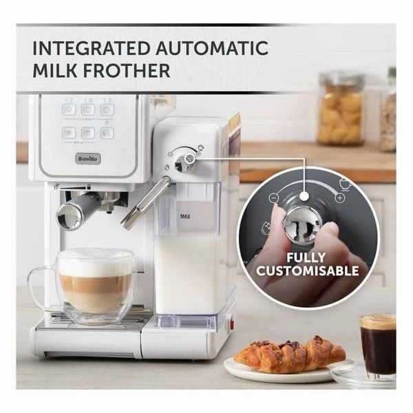 BREVILLE One-Touch CoffeeHouse II VCF147 Coffee Machine - White