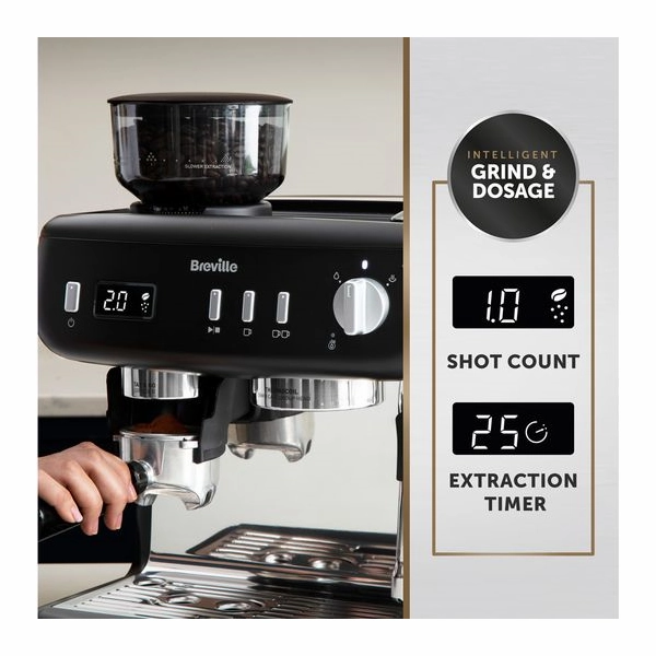 BREVILLE VCF152 Barista Max  Bean to Cup Coffee Machine - Black